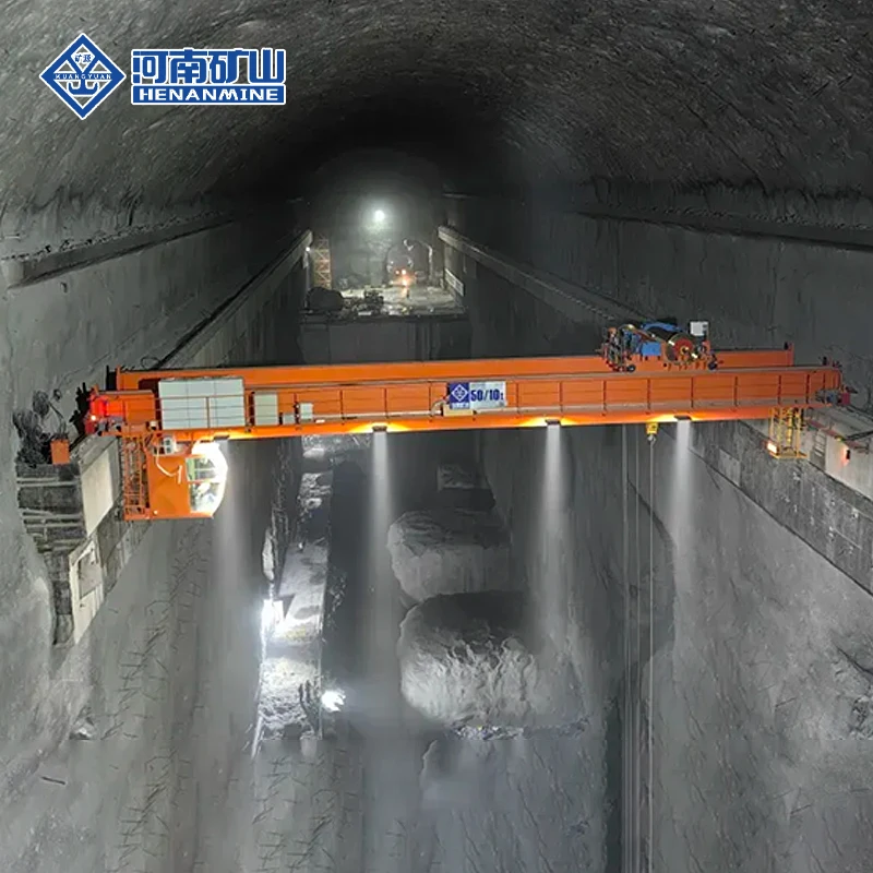 Cabin Control 20Ton 30Ton 35Ton Double Girder Overhead Traveling Crane Open Winch Trolley