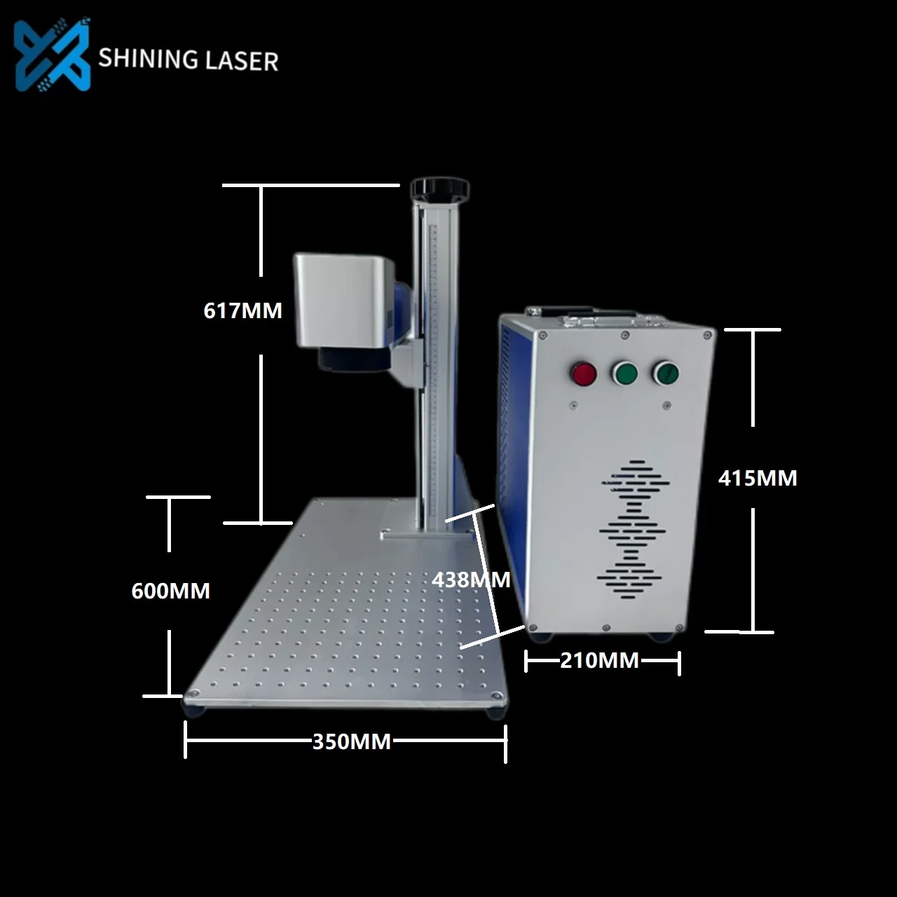 Silver Nameplate Copper Stainless Steel Metal Portable 20w Fiber Laser Split Machine 0w Fiber Laser Marking Machine