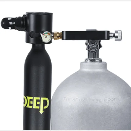 DIDEEP 0.5L Scuba Tank Gas Refill Adapter Divng Equipment