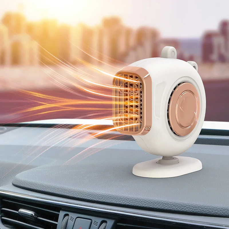 
Portable Mini 12V 24V 360 Rotation Auto Car Warm Natural Air Heater Fan 
