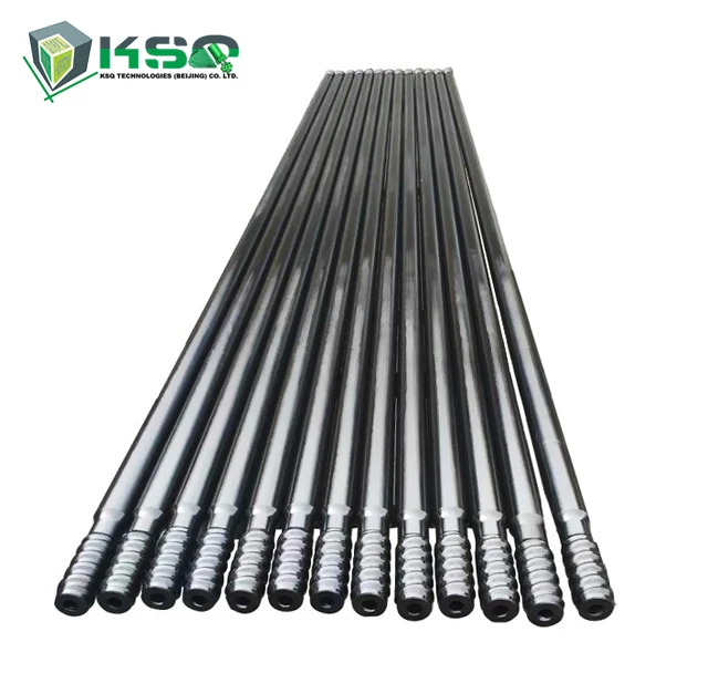 High quality hydraulic Diameter114mm Length1525 to 6000mm Threaded Drill Rod For Rock Drill Machinery