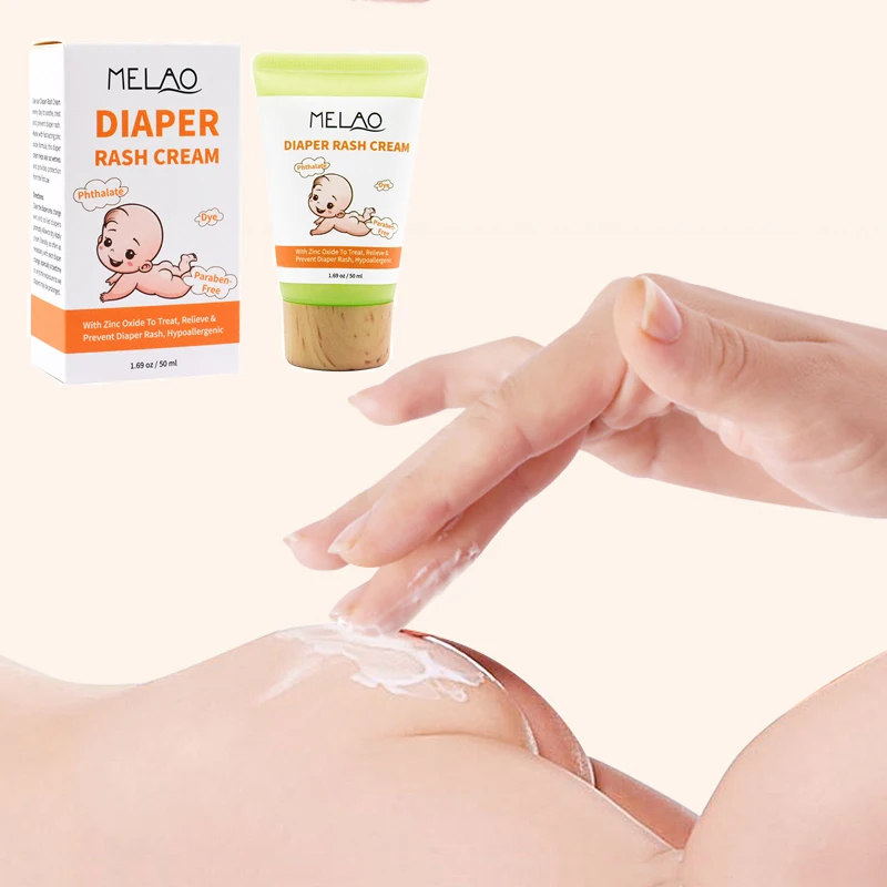 Фирменная торговая марка MELAO, оптовая продажа, натуральные органические детские подгузники для ухода за кожей, мазь, нижний бальзам, Детская сыпь, крем для ребенка