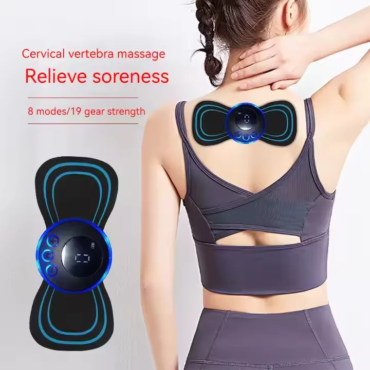 Portable Electronic PU Patch Massager Devices for Neck Back Leg Arm and Waist Massage Popular for Shoulder Application