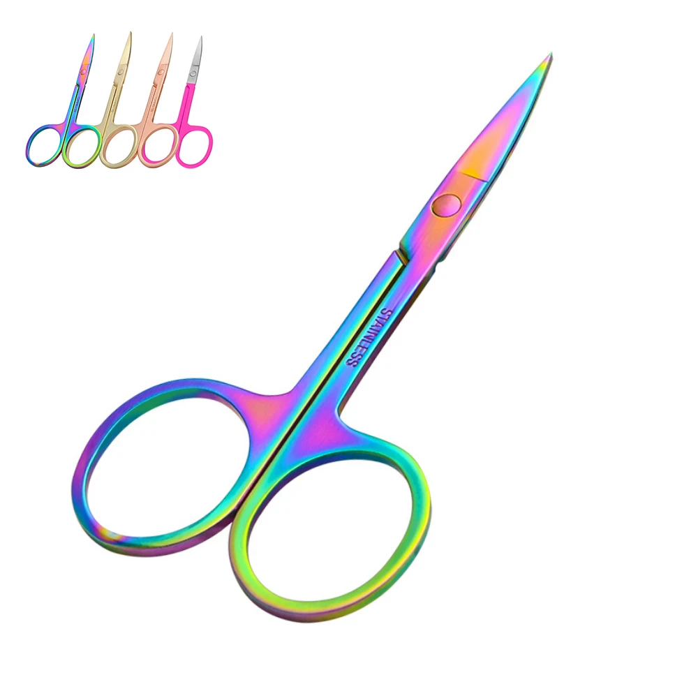 
Factory Direct Supply Stainless Steel Small Scissors Beauty Scissors Nose Hair Trimming Eyebrow Scissors 