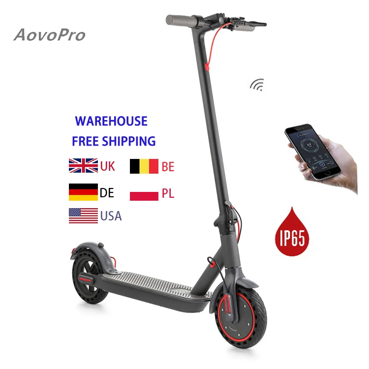 AOVO Double Suspension 350W Motor 7.8Ah Battery 35Km Range Waterproof IP65 8inches Foldable Moto Electrica Scooter