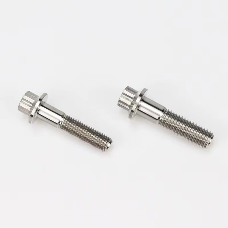 M7*32  M7*24 Titanium bolt 12 point flange bolt Titanium Split Rim bolts for BBS