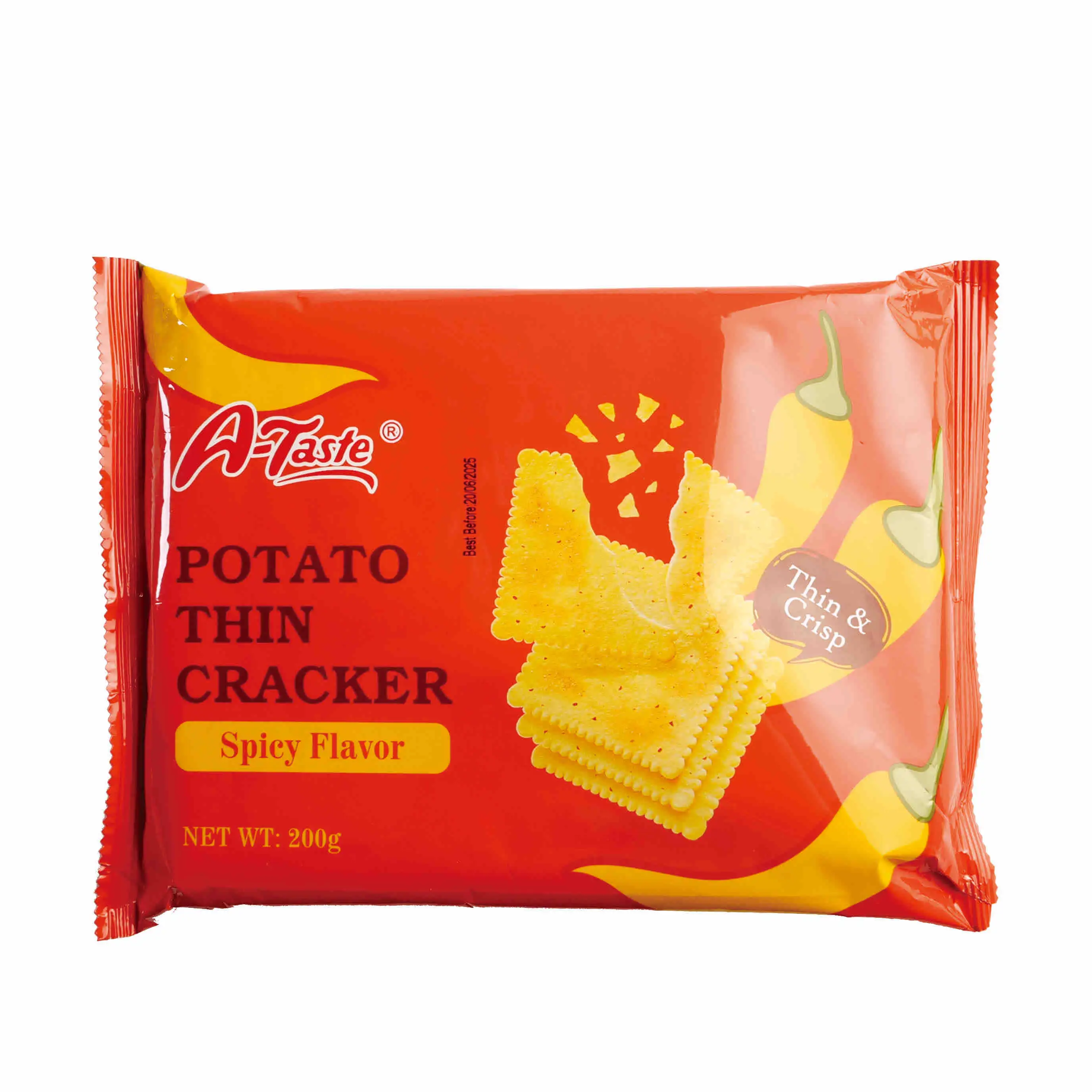 Картофельный тонкий крекер пряный вкус индивидуальная упаковка гречневый натуральный воздушный пшеничный для молока