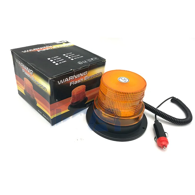 Excavator Truck Forklift Magnetic 12v 24v Emergency Rotating Strobe Flash LED Beacon Lights