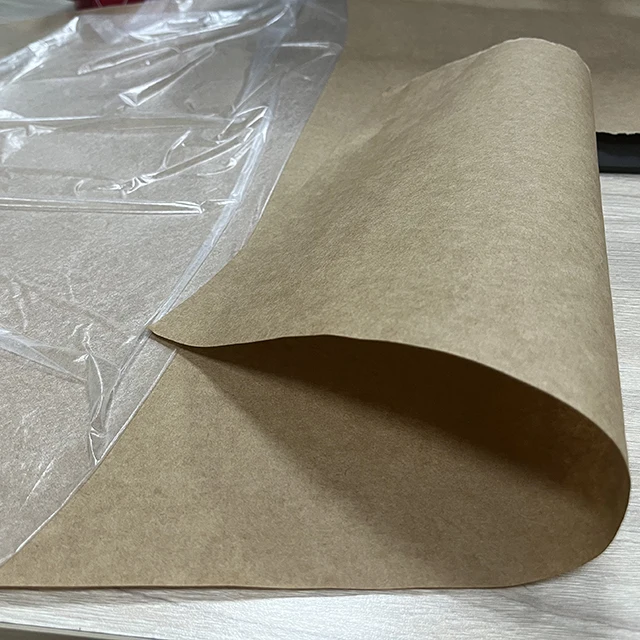 90inch waterproof peelable polymer-coated paper kraft paper used as top,side and bottom layer in the PUR-foaming process