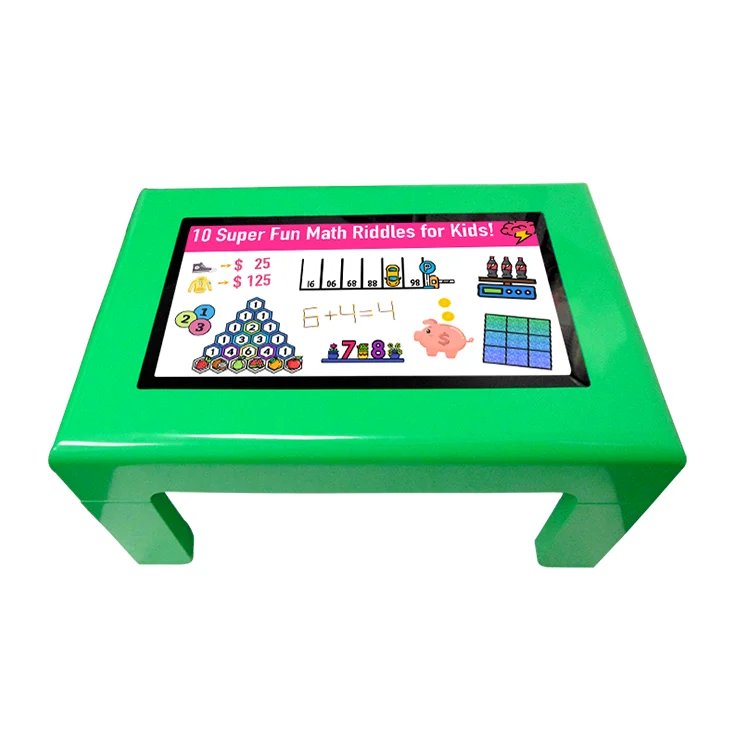 32 43 inch Practical Hot Sale  kids touch table blue waterproof Wins WiFi smart touch screen table price for kids