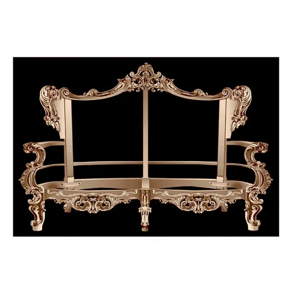 Teak Wooden unfinished furniture frame living room sofa Living Room Furniture 2