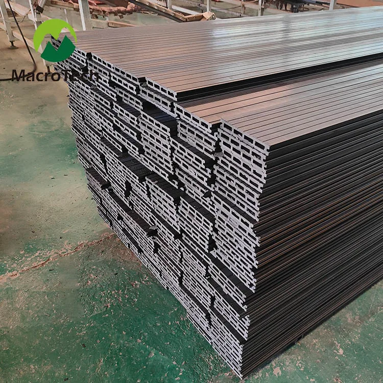 Modern Design Waterproof Teak Artificial Wood Composite WPC Decking Engineered Flooring Manufacturers for Outdoor Use