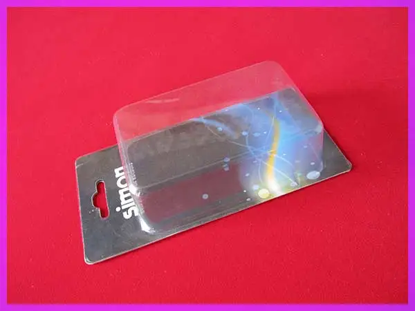 Clear custom slide  plastic  blister   power  bank  blister packaging