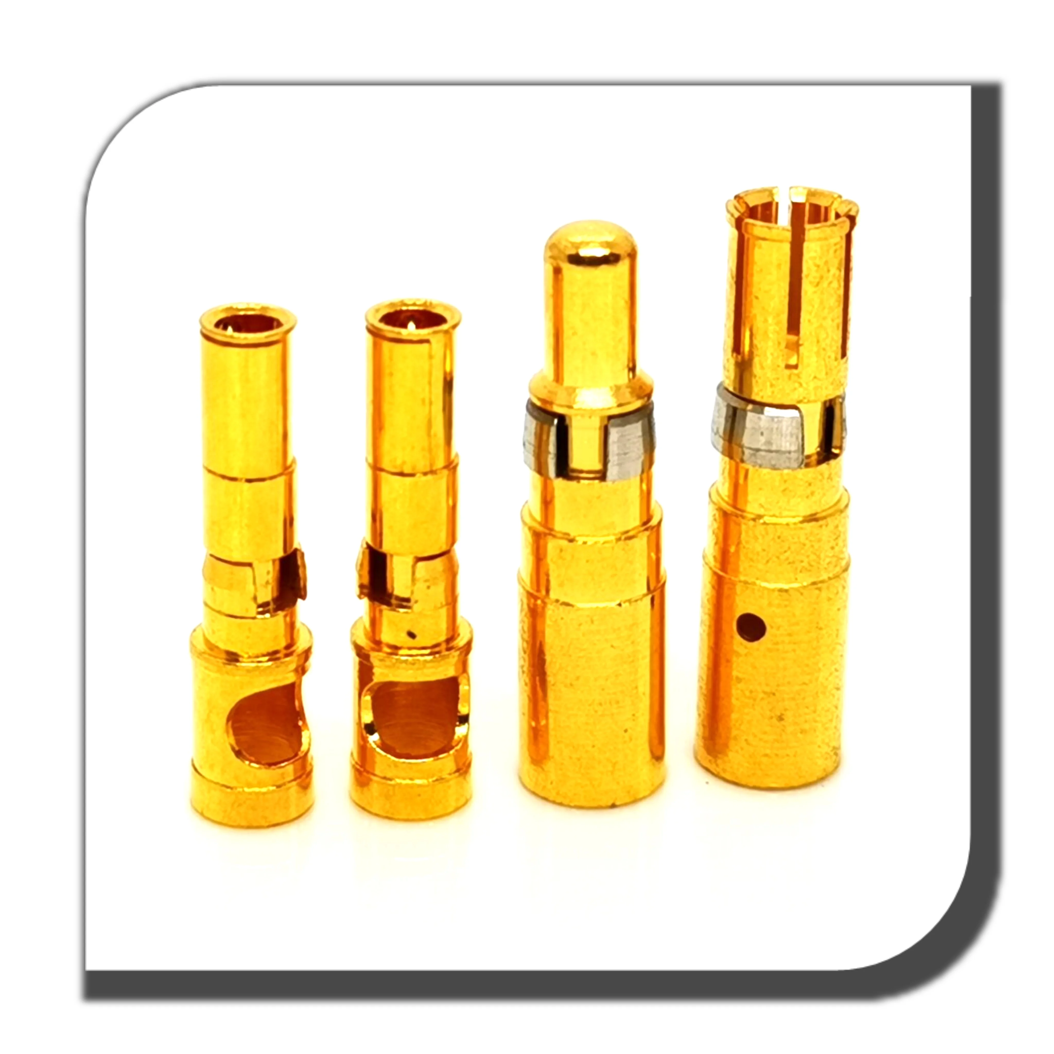 Connector N Type Male Crimp Nickel Plating Gold Captive Pin