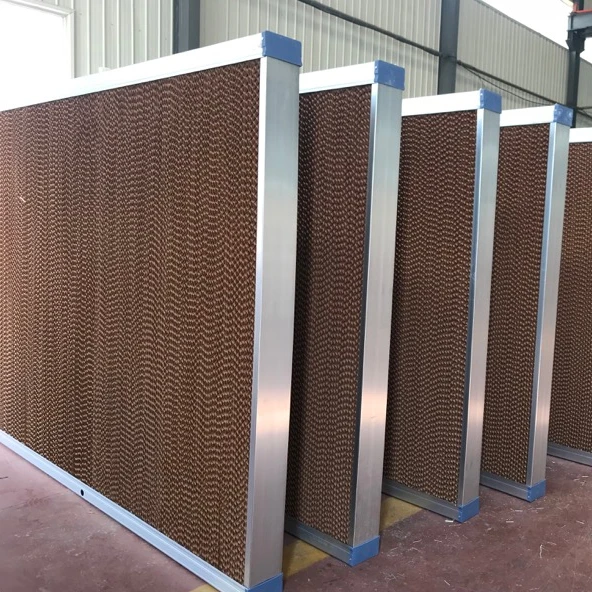 
stainless steel frame/pvc frame evaporative cooling pad water pad for poultry house and greenhouse 