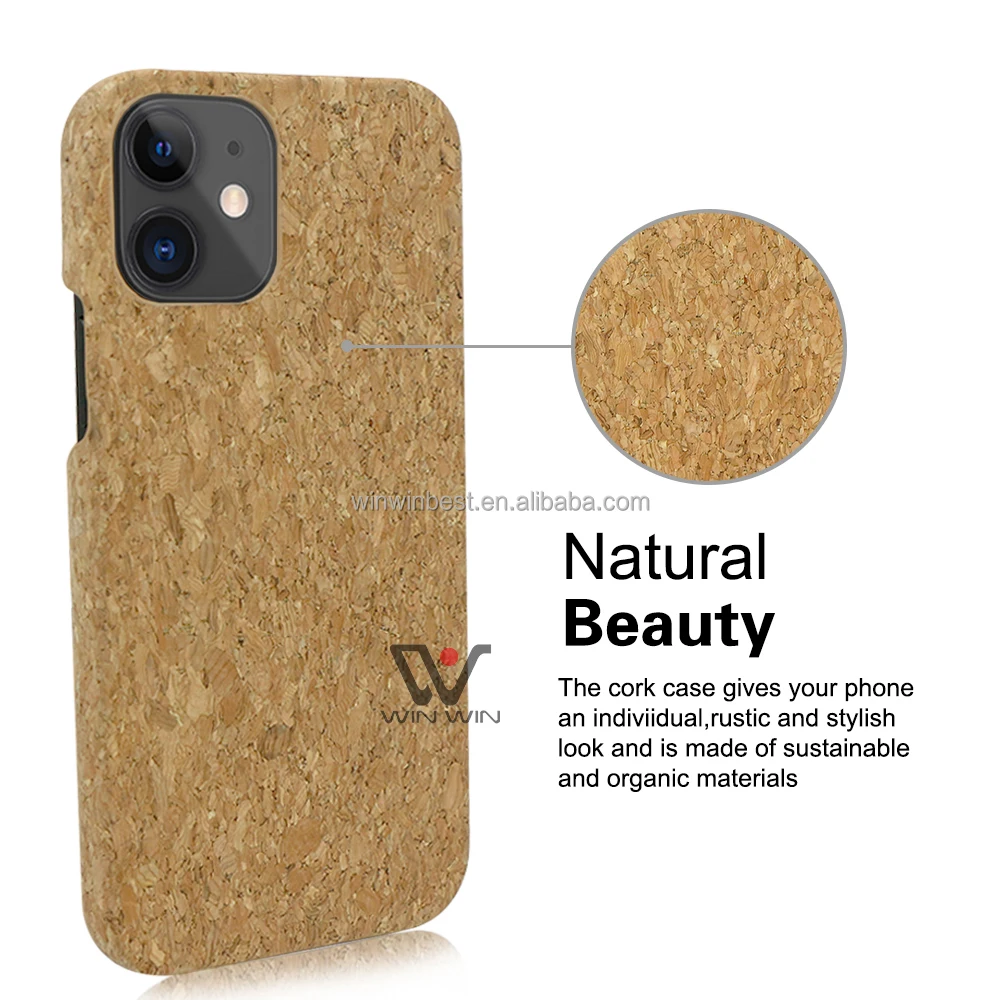 Best Selling Soft Own Design Custom Print New Cork Mobile Back Biodegradable Phone Case