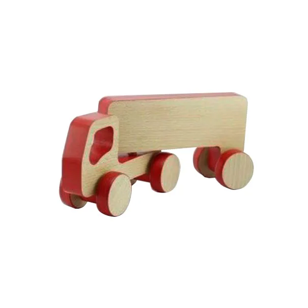 Wooden Beech Mini Truck Toy Car Craft Shelf Wooden Miniature Truck Car Decoration toy Wooden Truck Car  toy