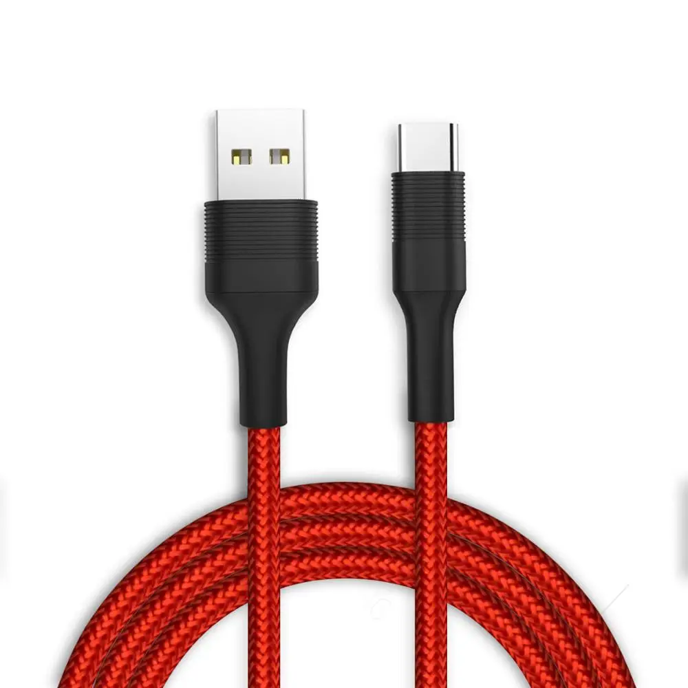 2.4A USB кабель для передачи данных TPE разъем + нейлоновая плетеная линия