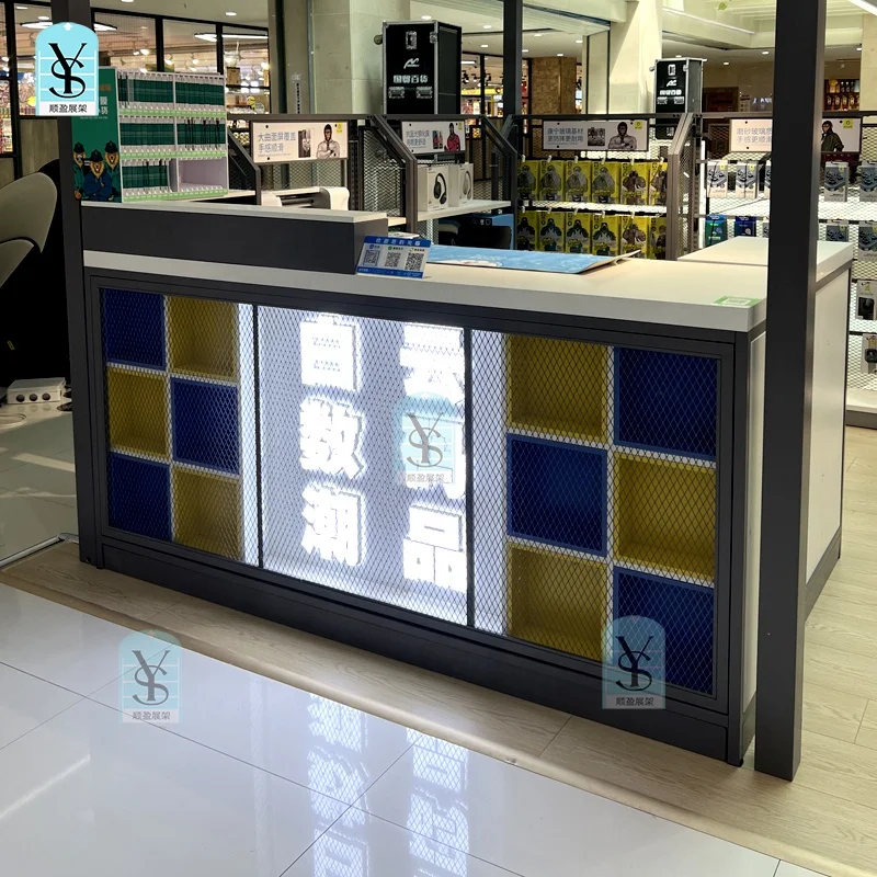 Customer Counter Hall Cash Register Shop Corner Table Bar Simple Modern Counter Reception Desk