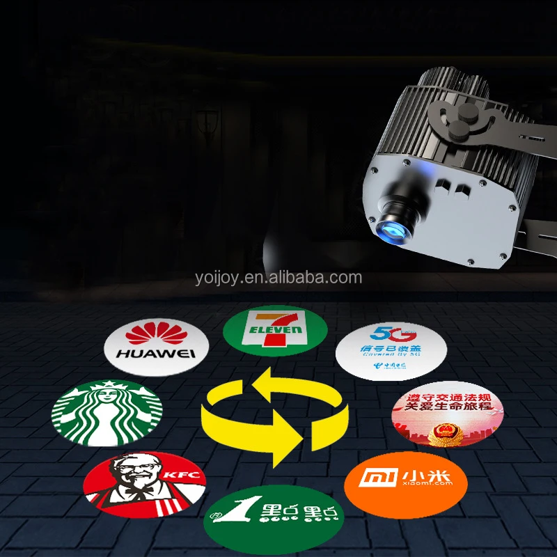 YoiJoys gobo 300 Вт уличный водонепроницаемый IP67 большой мощности проектор рекламный наружный светодиодный diy длинная рука свет