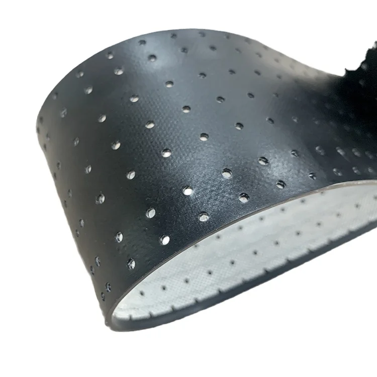 High quality suction dustproof punched pvc conveyor belt