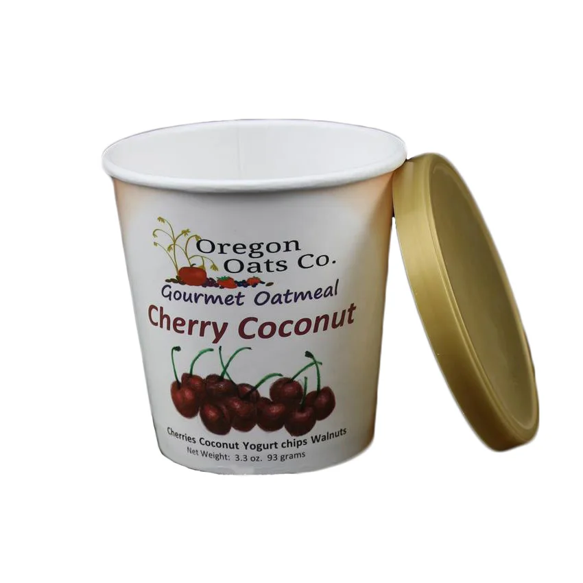 
High quality paper material 16oz ice cream cups with Plastic lid 