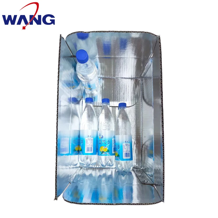 Wholesale waterproofing frozen transporting shipping cold chain insulation box paper thermal cardboard