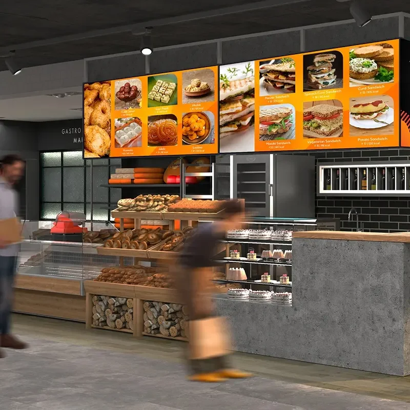 49 Inch Commercial LCD Display IndoorWall Mount with Android or PC/ Wins System & Management Software  Capacitive Touch