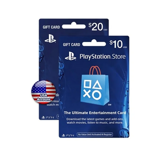 Подарочная карта Sony PlayStation Store PS4 PS Vita срок годности 30 дней 10 долларов США