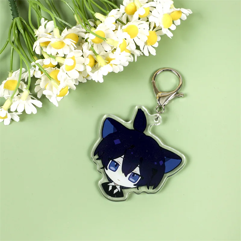 DAQIDO Anime Creative Keychain With Mirror Pendant Flip Keychains For Decoration