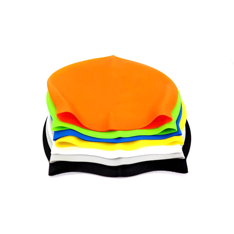 
Customize Cartoon Swimcap Printing Logo Brand Silicone Swimming Cap Pantone OEM 
