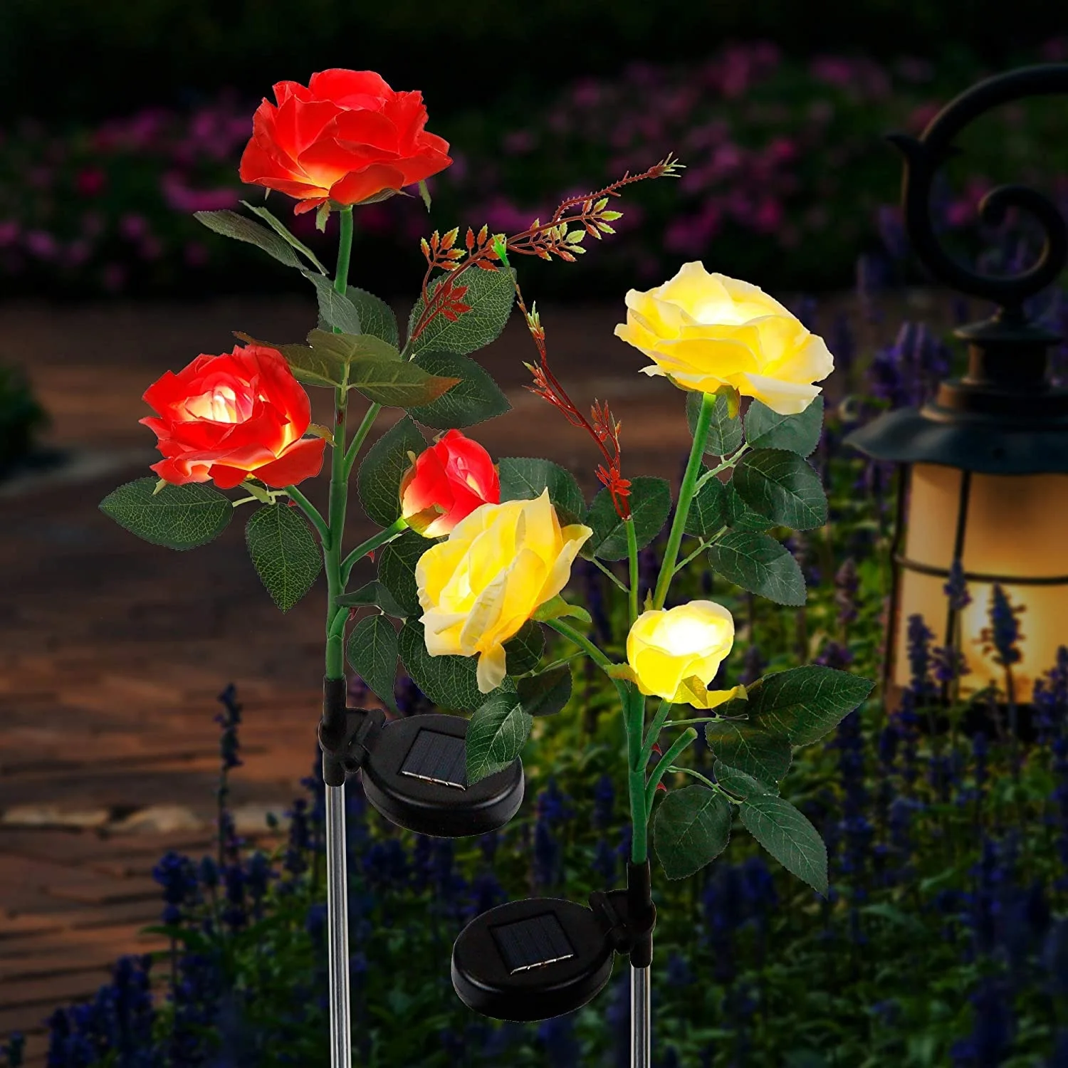 Good Quality Outdoor Waterproof  Artificial Decoration Flower Led Light for Garden Decoration