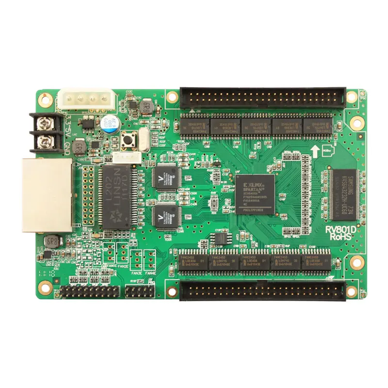 LED Display Receiving Card RV801D RV801 RV802 Work With Linsn TS802D TS921 TS801 Control Card for Rental Event Screen