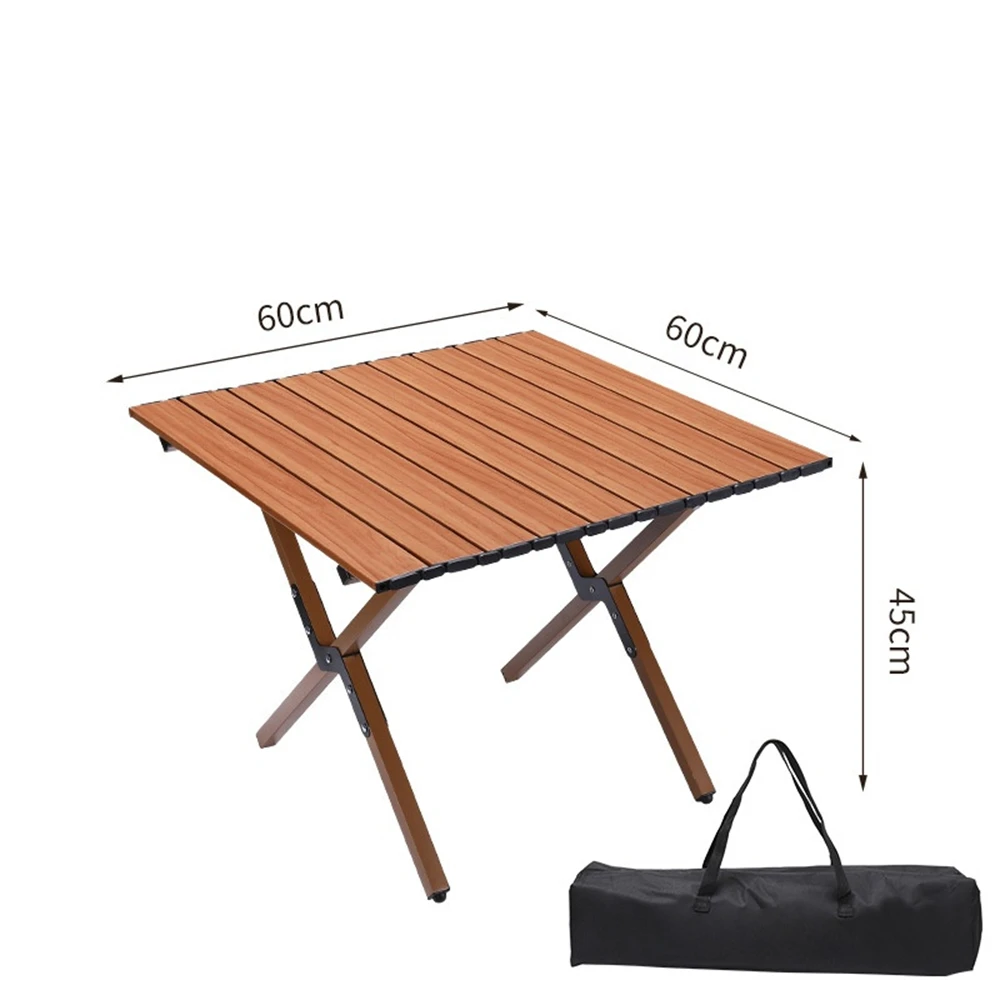 High Quality Metal Bbq Ultralight Outdoor Picnic Portable Table  Aluminum Alloy Egg Roll Table  Camping Foldable Table