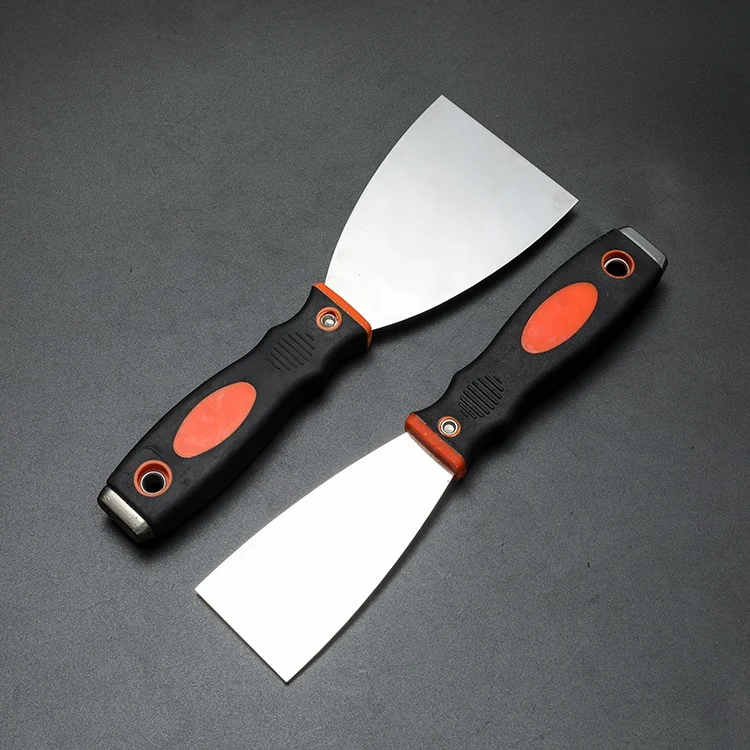 Flexible Stainless Steel Blade Paint Scraper Spackle Knife Scraper With Hammer End