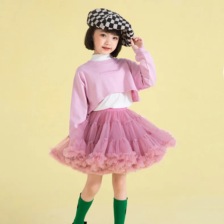 Candy Color Baby Girls Tutu Skirt Princess Fluffy Soft Tulle Ballet Birthday Party Pettiskirt