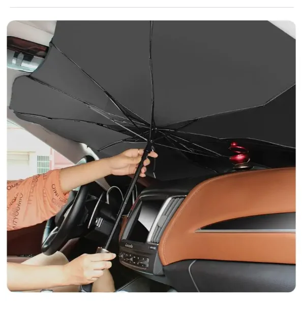 Foldable Car Front Windshield Umbrella Sunshade Umbrella With UV Protection