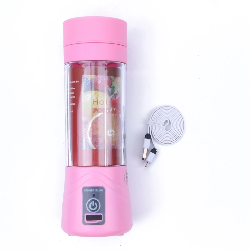 
380ml USB Rechargeable Blender Mixer Portable Mini Juicer joyshaker bottles Blender Household Juice joyshaker blender New Drop 