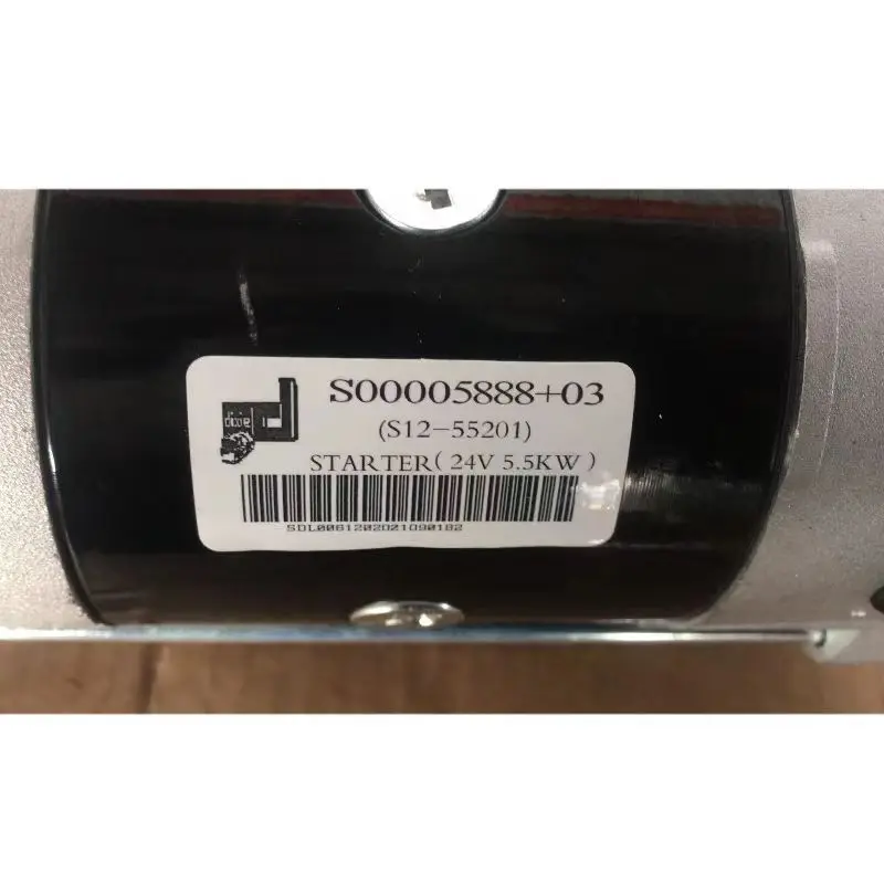 Wheel Loader Parts Shang Chai Engine Parts S00005888+03 S00005888+03 24V 5.5KW Starter Motor