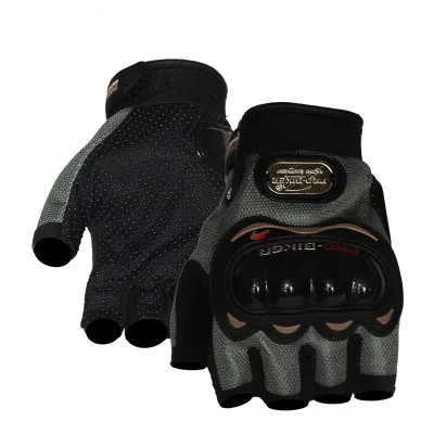 Half Finger Leather Gloves Motorcycle Bike Cycling Racing Gloves for Men Women