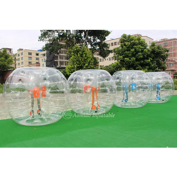 Crazy outdoor sport TPU/PVC cheap inflatable human sumo bumper bubble soccer ball for football