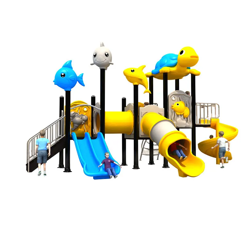 Пластиковая горка для детских площадок