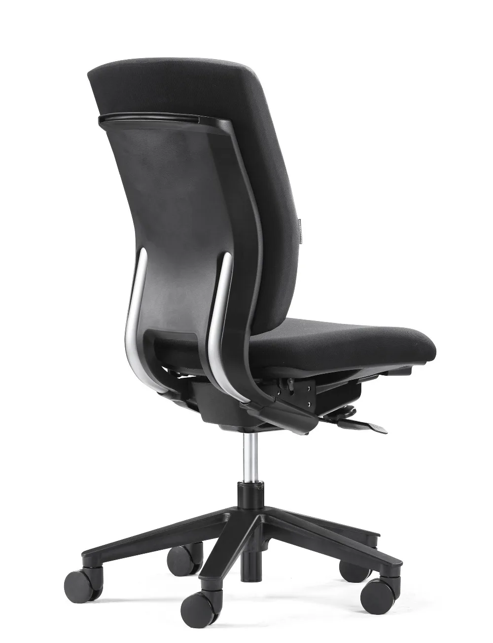 Oem design elegant lady office high back fabric without armrest swivel height adjustable task  office chairs