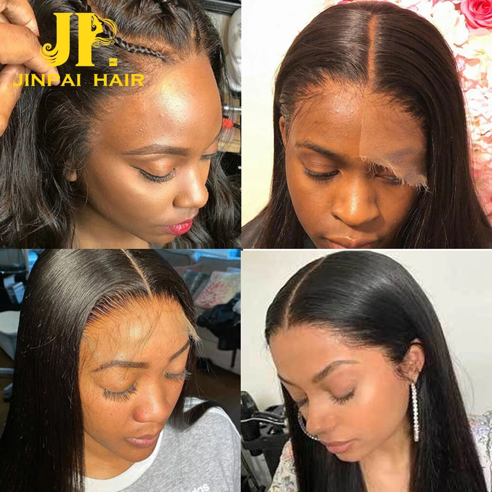 Scalp Bleached Invisible Knot Lace Front Human Hair Wigs,180% Density Scalp Wigs,Super Natural Glueless Front Lace Wig