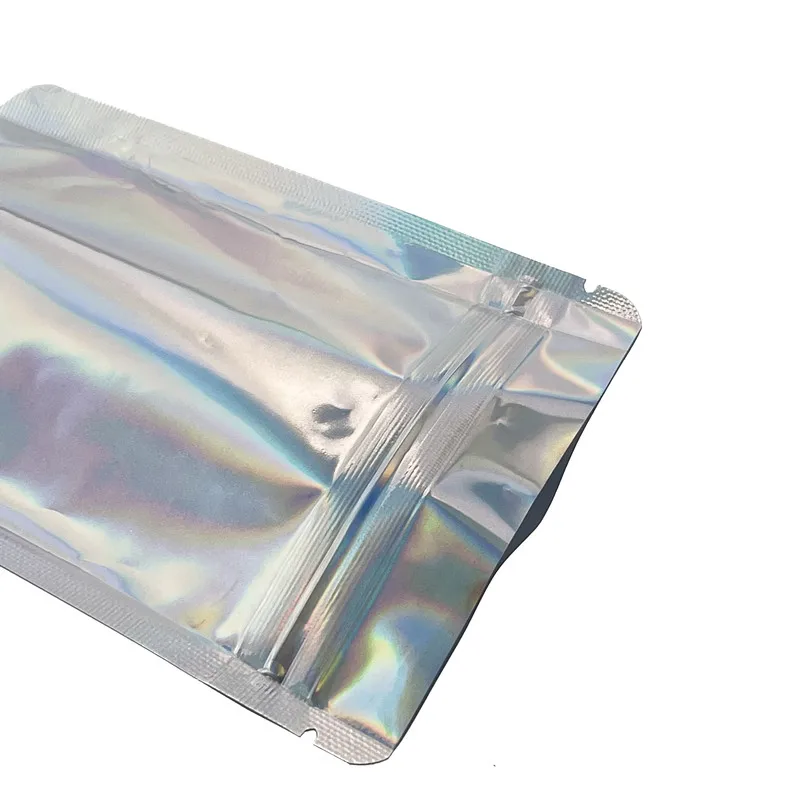 3.5 gram 4*5 inches CR Smell Proof Holographic Laser Mylar Bag in Stock