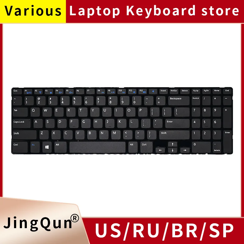 New US/English Russian Replacement Notebook Laptop Keyboard  For Dell Inspiron 15 15R 3521 15v-1316 3537 5521 5537 V2521 0YH3FC