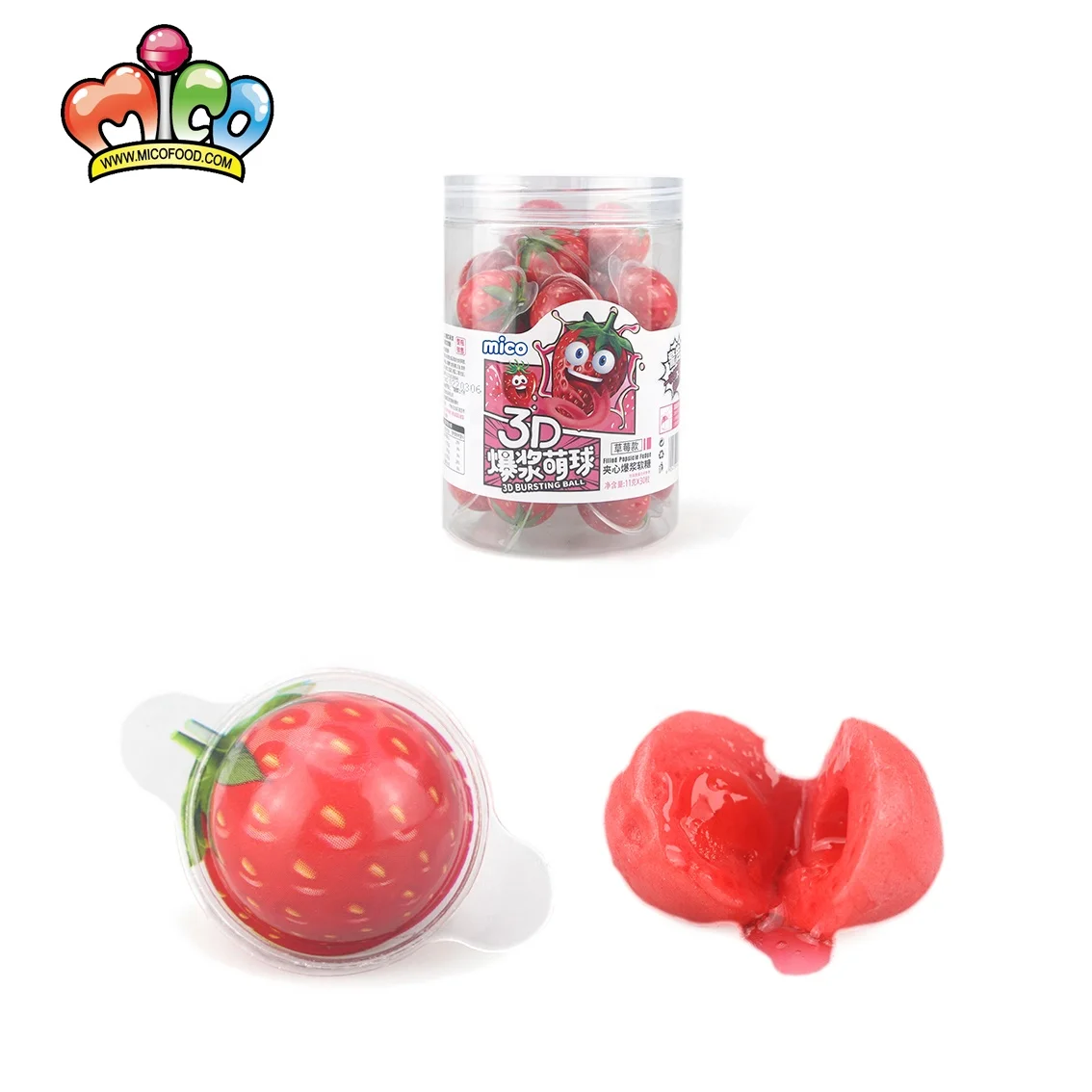 strawberry canned marmalade fudge candy