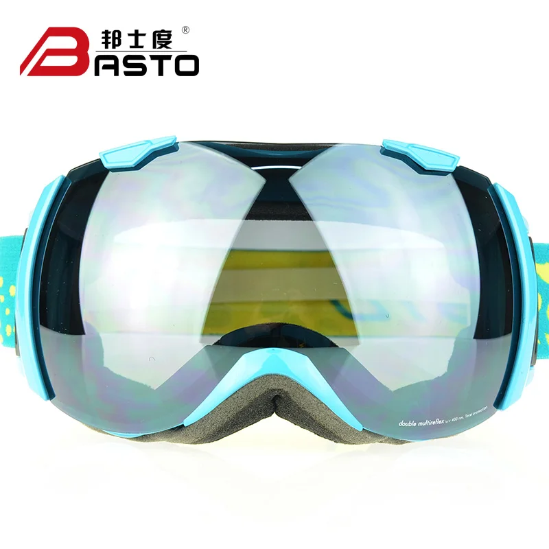 Best Selling Custom Magnetic Anti-fog Oem  Uv400 Protection Snowboard Ski goggles