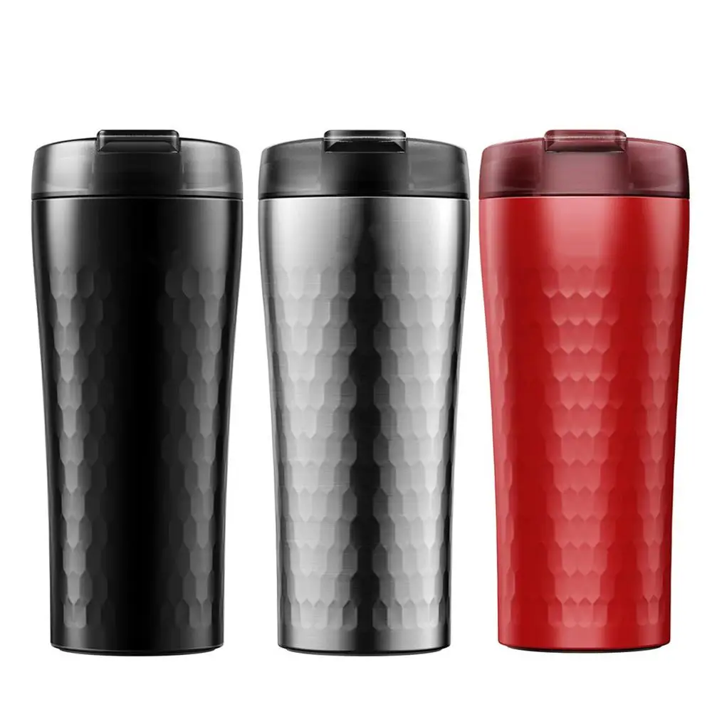
16oz Double Wall Vacuum Insulated Stainless Steel Travel Coffee Cup Tumbler Mug with Screw Lid Spill Proof Coffee Mug Thermo 