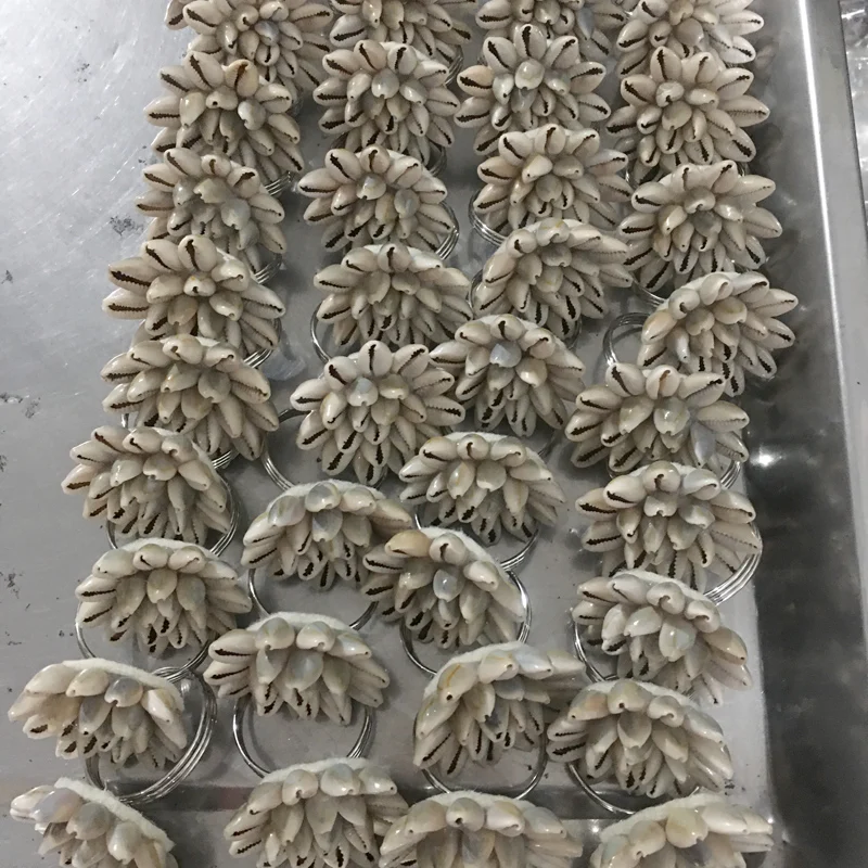 16 Styles Shell Flower Napkin Rings Natural Shell Napkin Holders Coastal Beach House Table Decor